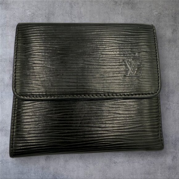 Louis Vuitton Black Epi Leather Elise Wallet - Picture 1 of 7